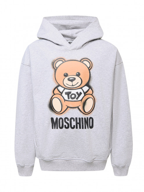 Толстовка из хлопка с принтом Moschino Kid - Общий вид