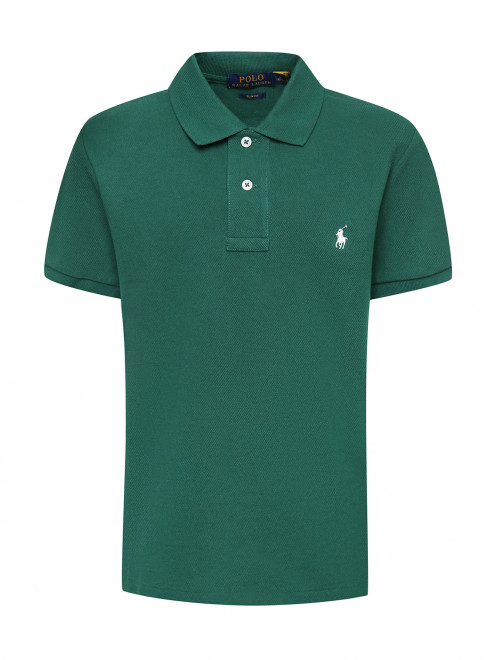 Поло из хлопка с вышитым логотипом Ralph Lauren - Общий вид