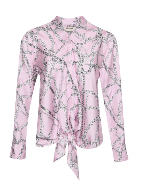 Блуза из шелка с узором Zadig&Voltaire - Общий вид