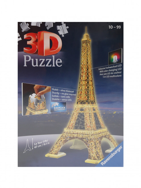 3D Пазл "Ночная Эйфелева башня" Ravensburger - Общий вид