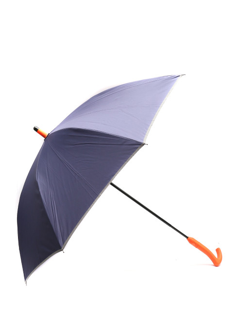 Зонт-трость с контрастной отделкой Swims - Общий вид