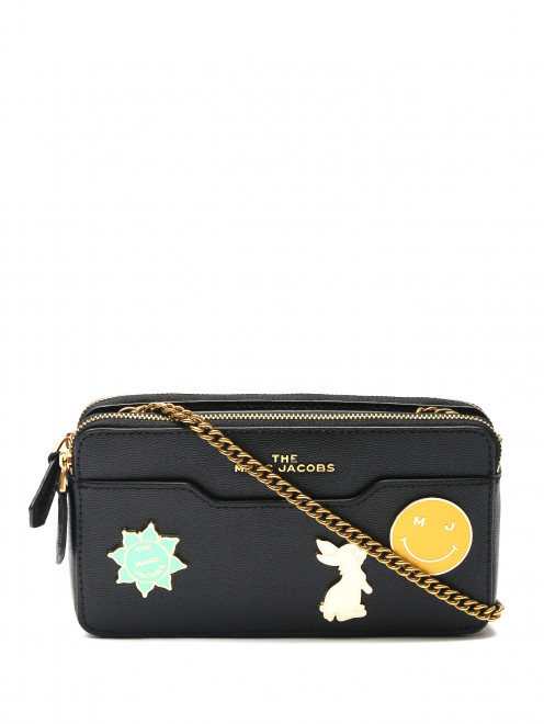 Сумка из кожи на цепочке с декором Marc Jacobs - Общий вид