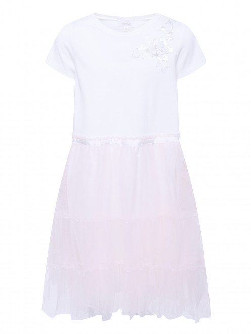 Платье трикотажное с юбкой-сеткой Aletta Couture - Общий вид