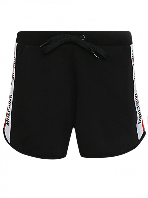 Шорты из хлопка на резинке с контрастной отделкой Moschino Swim - Общий вид