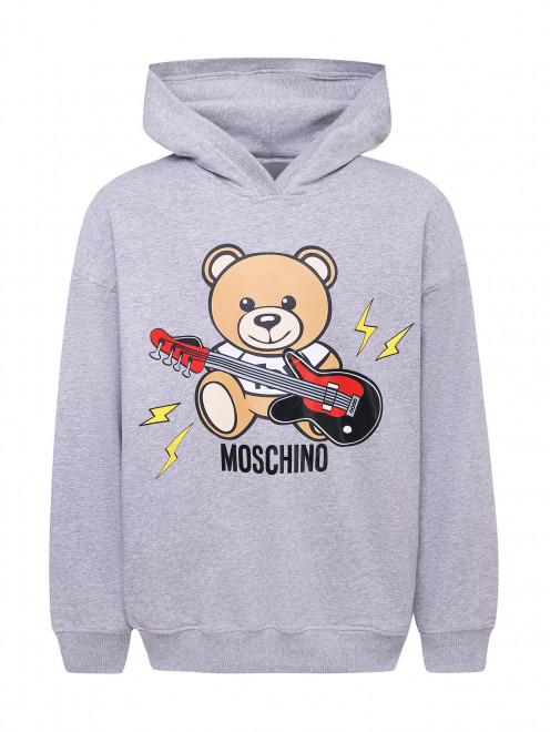 Толстовка с принтом и карманами Moschino Kid - Общий вид