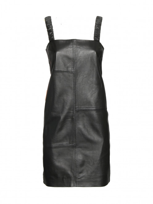 Платье-мини из кожи с карманами Proenza Schouler - Общий вид
