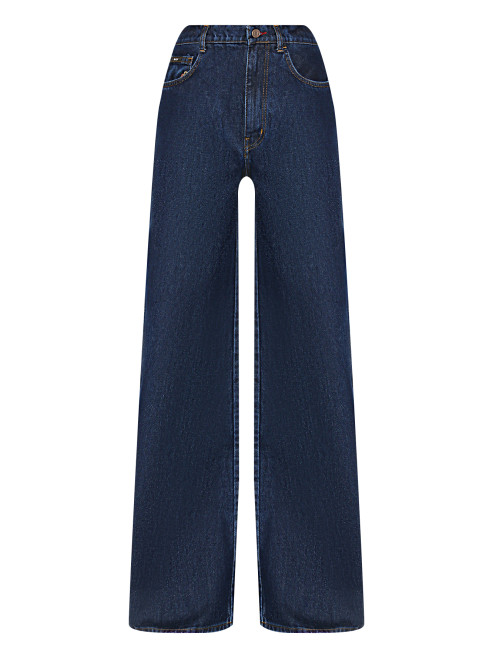 Широкие джинсы из темного денима BLCV - Общий вид