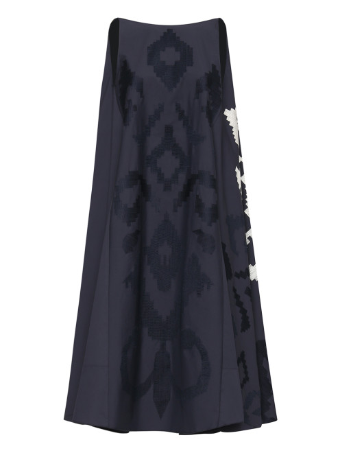 Платье-макси свободного кроя с вышивкой Liviana Conti - Общий вид