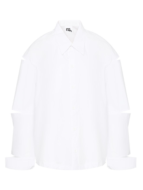 Рубашка свободного кроя с разрезами на рукавах Madfrenzy - Общий вид