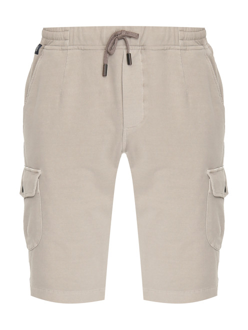 Трикотажные шорты с накладными карманами Capobianco - Общий вид