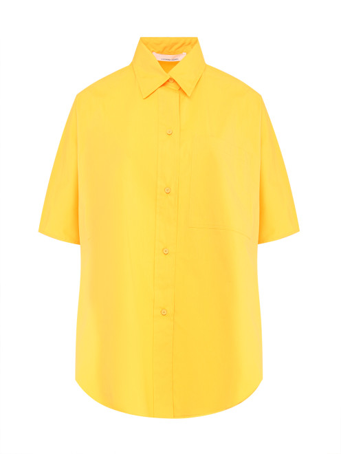 Хлопковая блуза с накладным карманом Liviana Conti - Общий вид