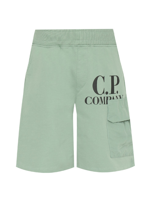 Трикотажные шорты с накладным карманом C.P. Company - Общий вид