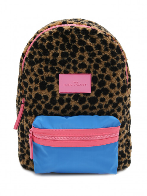 Меховой рюкзак на молнии Little Marc Jacobs - Общий вид
