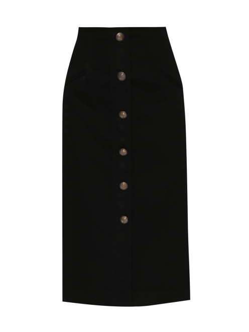 Джинсовая юбка из хлопка с карманами Etro - Общий вид