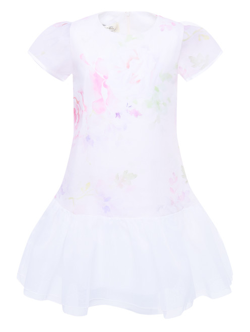 Платье-мини с цветочным узором Caf - Общий вид