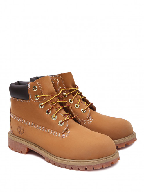 Ботинки из кожи на шнуровке Timberland - Общий вид