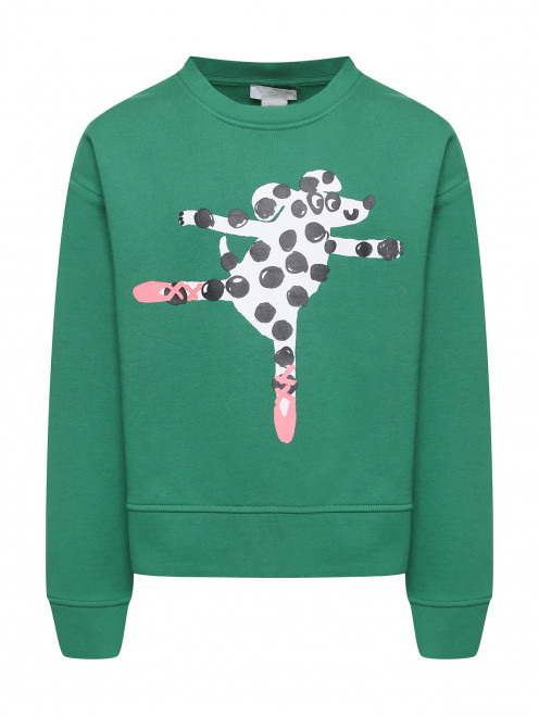 Свитшот с круглым вырезом и принтом Stella McCartney kids - Общий вид