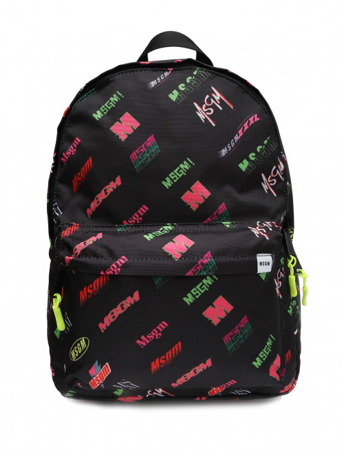 Рюкзак из текстия с узором MSGM - Общий вид