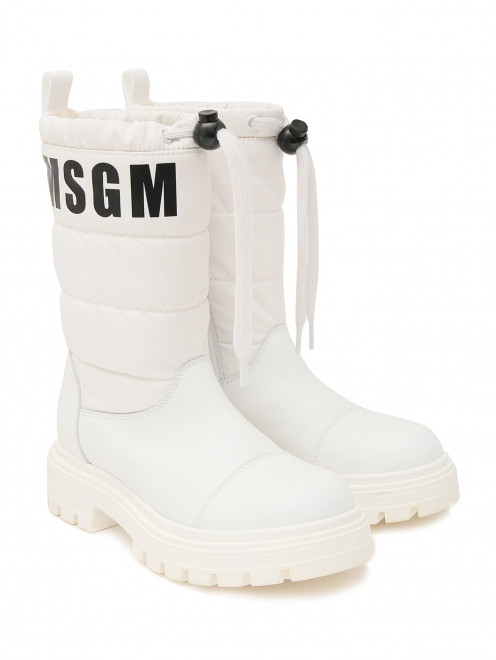 Сапоги из текстиля и кожи MSGM - Общий вид