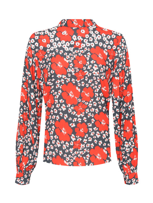 Блуза из вискозы с цветочным узором Essentiel Antwerp - Общий вид