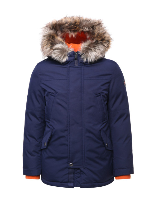 Утепленное пальто с капюшоном Ralph Lauren - Общий вид