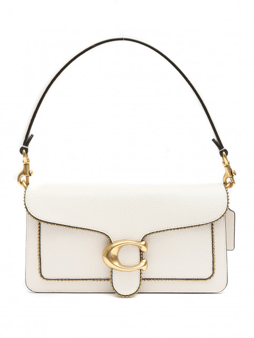 Сумка из кожи с металлической фурнитурой Coach - Общий вид