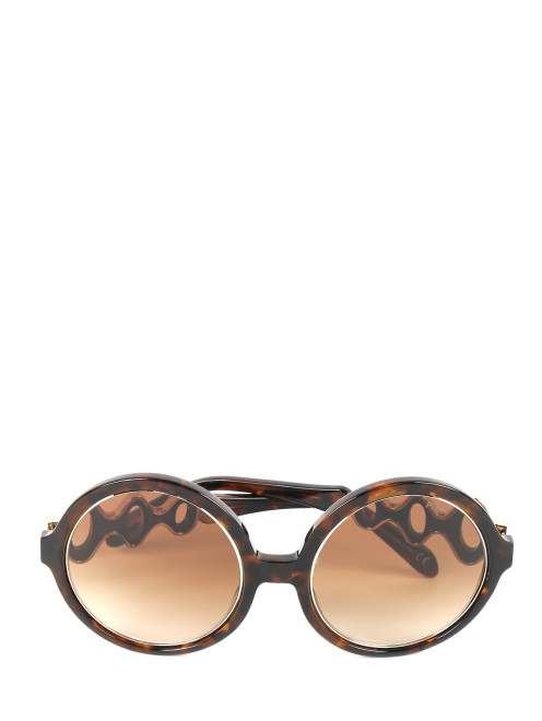 Солнцезащитные очки в пластиковой оправе с декором Emilio Pucci - Общий вид