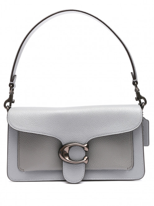 Сумка из кожи с металлической фурнитурой Coach - Общий вид
