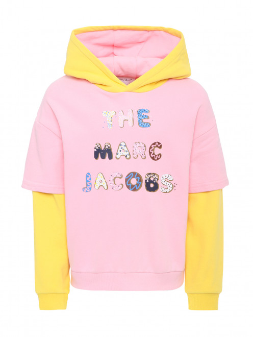 Толстовка из хлопка с принтом Little Marc Jacobs - Общий вид