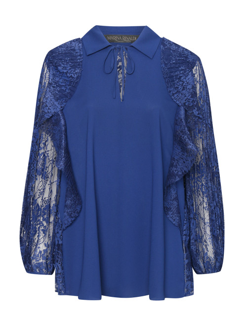 Блуза с кружевной вставкой Marina Rinaldi - Общий вид