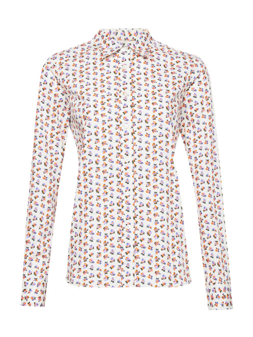 Рубашка из хлопка с цветочным узором Paul&Joe - Общий вид