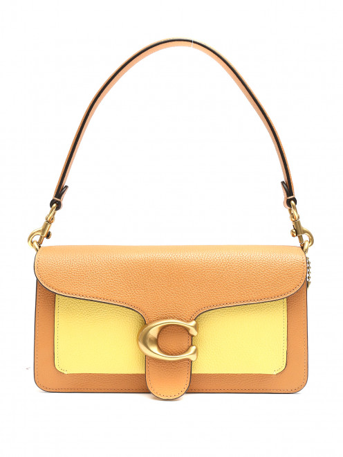 Сумка из кожи с металлической фурнитурой Coach - Общий вид