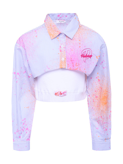 Рубашка в комплекте с трикотажным топом PINKO - Общий вид