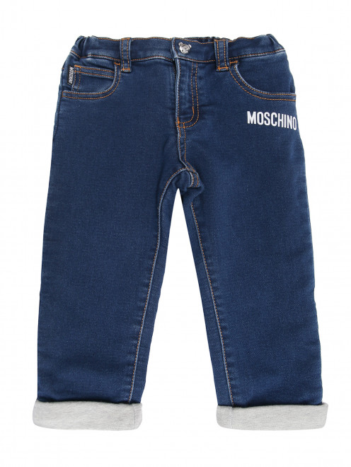 Джинсы с подкладом и принтом Moschino Baby - Общий вид
