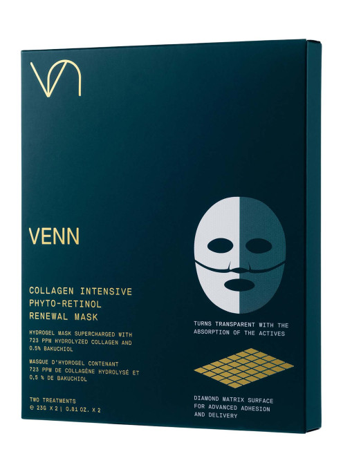 Гидрогелевая маска для лица Collagen Intensive Phyto-Retinol Renewal Mask, 2 шт*23 г Venn - Общий вид