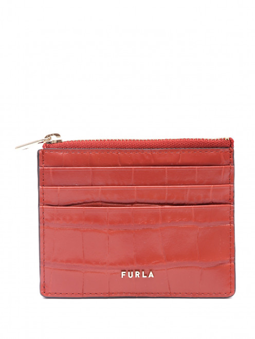 Визитница из кожи на молнии Furla - Общий вид
