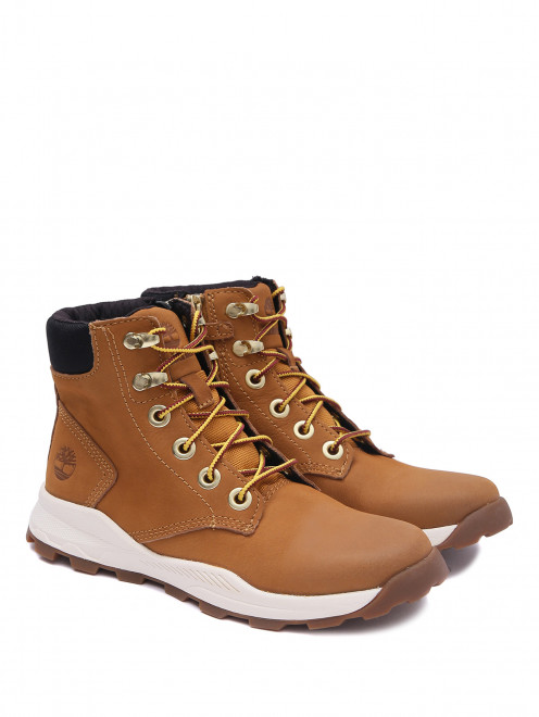 Ботинки из кожи на шнуровке Timberland - Общий вид