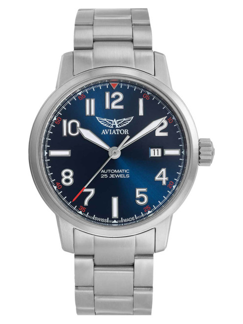 Часы V.3.21.0.138.5 с автоподзаводом на стальном браслете Aviator - Общий вид