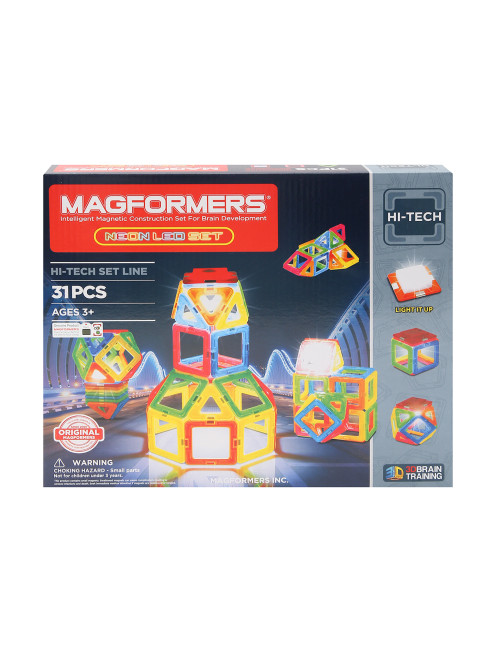 Магнитный конструктор-Neon Led Magformers - Общий вид