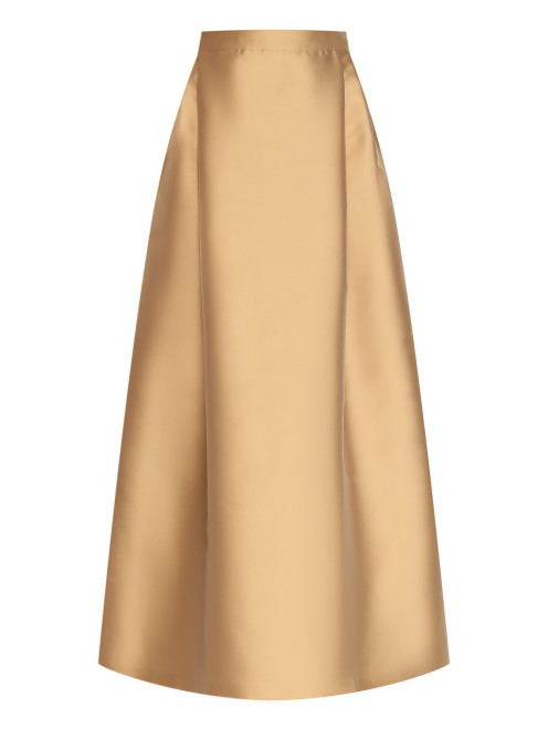 Однотонная атласная юбка-макси Alberta Ferretti - Общий вид