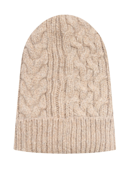 Однотонная шапка из альпаки и шелка Malo - Общий вид