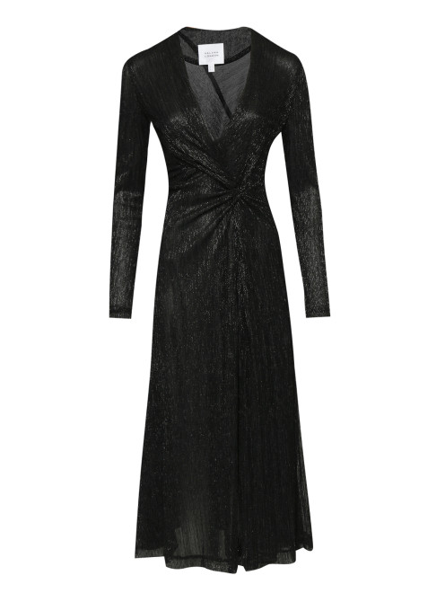 Платье со сборками и металлической нитью Galvan London - Общий вид