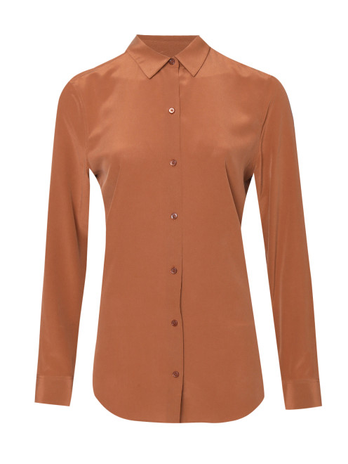 Блуза из шелка однотонная Equipment - Общий вид