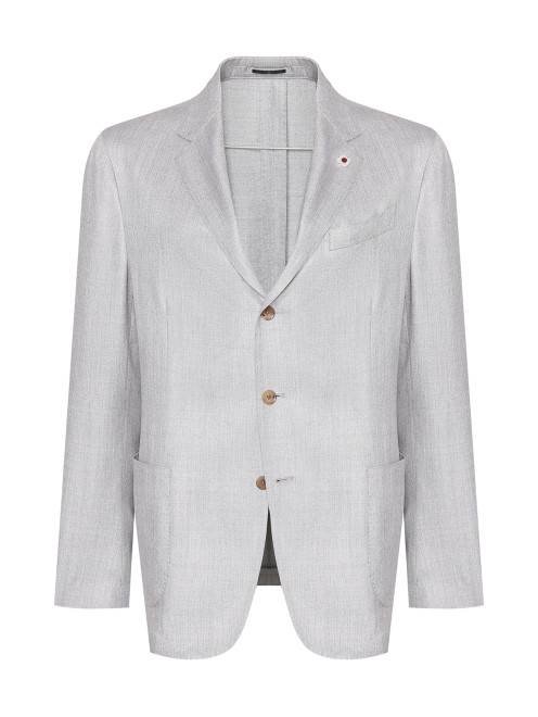 Пиджак из кашемира, шерсти и шелка LARDINI - Общий вид