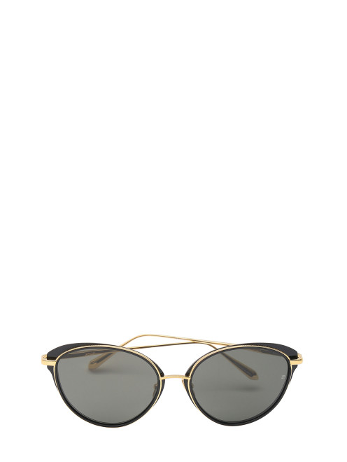 Солнцезащитные очки с золотой фурнитурой  Linda Farrow - Общий вид